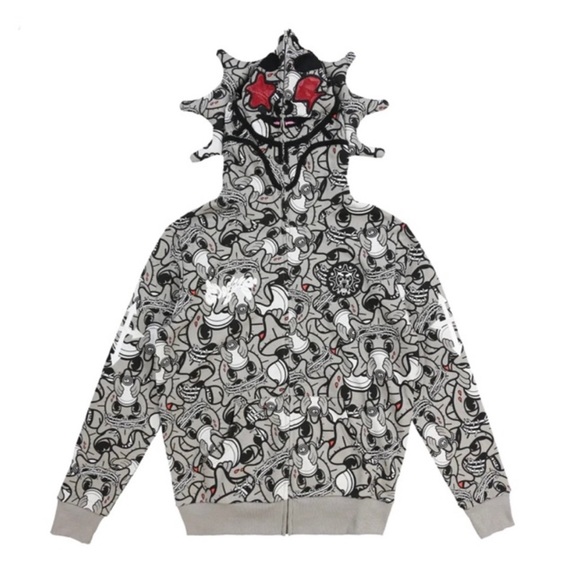 glo gang | Other | Glo Man Zip Allover Hoodie | Poshmark